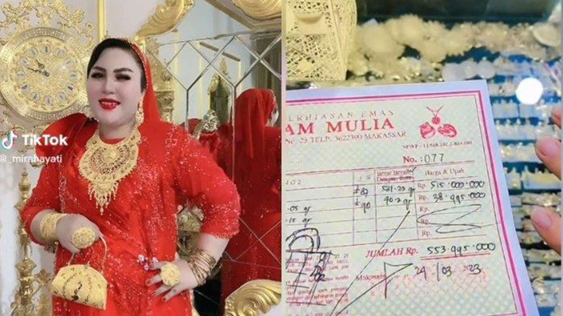 Viral Wanita Pamer Beli Tas Emas Rp553 Juta, Ternyata Pengusaha Skincare Asal Makassar